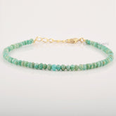 Natural Amazonite Bracelet, 3mm Genuine Amazonite Gemstone Bracelet, Good Luck Bracelet Gift, Beaded Delicate Minimalist Bracelet For Women